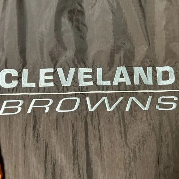 Vintage 90s Logo Athletic Game Day Jacket Windbreaker Cleveland Browns Men’s XL - Picture 8 of 8